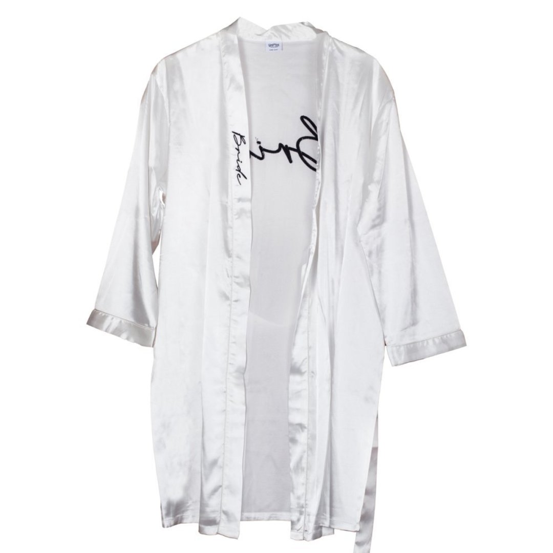 Embroidered Bride Dressing Gown image 0